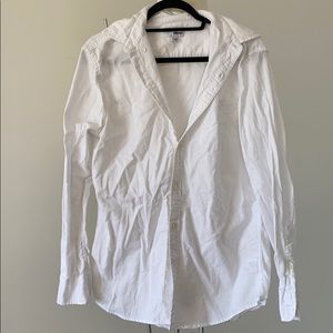 Sonoma linen white button down